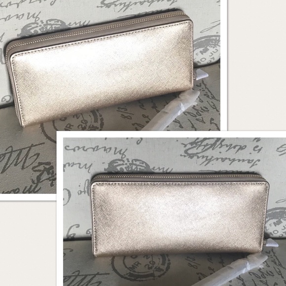 ✨MICHAEL KORS✨LAST 1 Shimmery Gold Wallet/Wristlet - Picture 5 of 8
